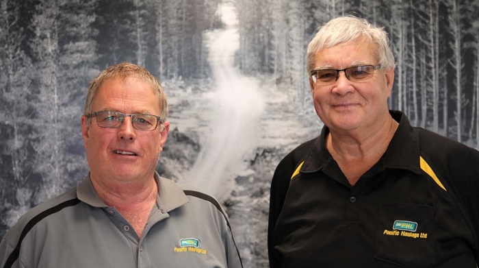 Founders of Pacific Haulage, Calvin Paddon (left) and Mike Treloar