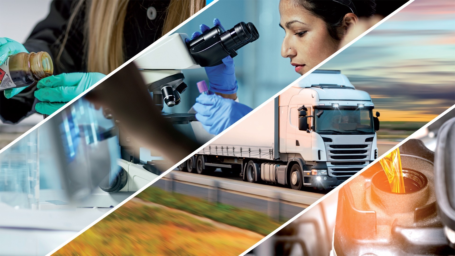 Collage of different industries