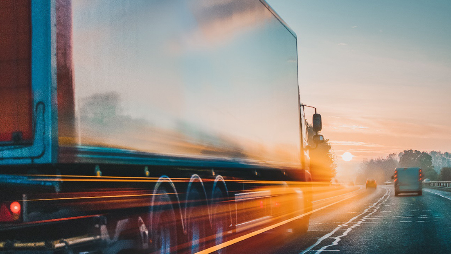 Semi on highway